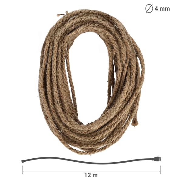 2er-Set Juteseil zum Basteln & Dekorieren - Robustes Naturmaterial 8m lang & 4mm stark - Ideal für DIY, Garten & maritime Deko