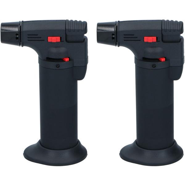 2er-Set Crème Brûlée Brenner – leistungsstarker Flambierbrenner für Küche & Dessert – nachfüllbar, sicher & einfach zu bedienen – ideal für karamellisierte Krusten