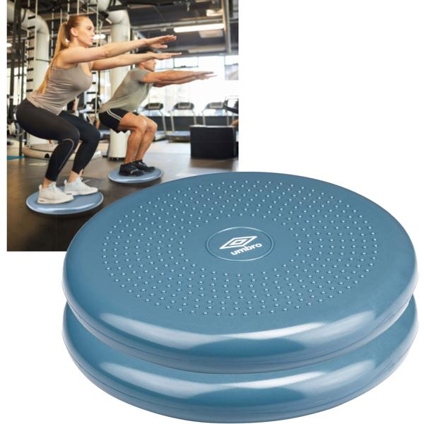 2er-Set Balance-Kissen Ø 33cm - Koordination, Tiefenmuskulatur & Rücken stärken - Phthalate-frei, 150kg belastbar, blau - Sitzkissen & Yogakissen