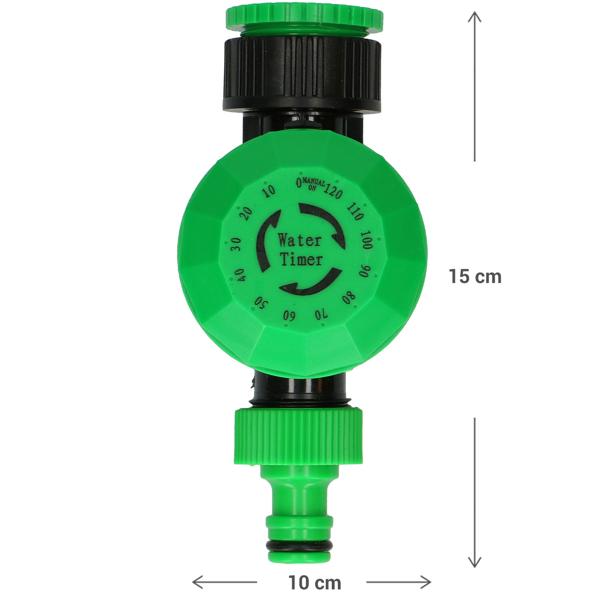 2er-Set Bewässerungs-Uhr - Optimierte Gartenbewässerung 5-120 min - Spart Wasser & verhindert Staunässe - Kombinierbar mit Sprinkleranlagen