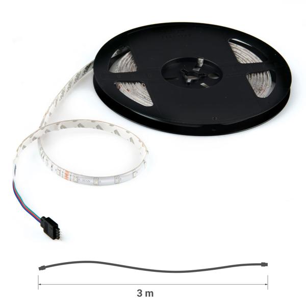 2er-Set RGB LED-Streifen, 3m, 180 LEDs, mit Fernbedienung – Individuell anpassbare Beleuchtung für jede Stimmung