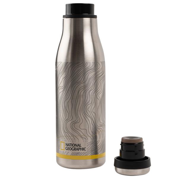 2er-Set Thermosflasche aus Edelstahl, 500 ml, Schraubverschluss, auslaufsicher, hält 6 Stunden warm oder kalt, ideal für Outdoor Abenteuer