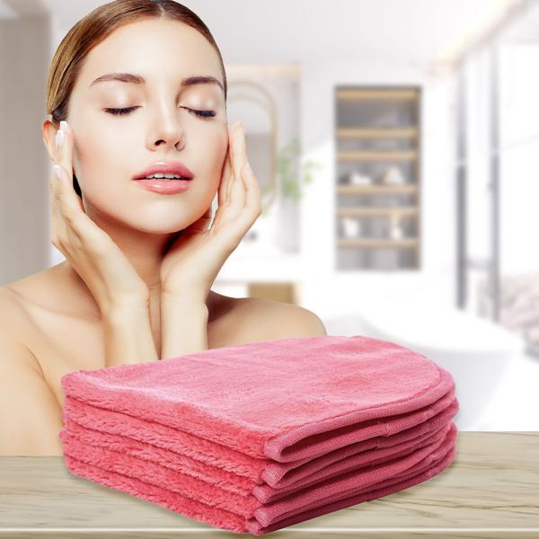 Kosmetiktücher 5er-Set - Waschbar, Wiederverwendbar & Sanft zur Haut - OKEO-TEX Standard 100 zertifiziert, Oval, 40x18cm für Gesicht & Körper