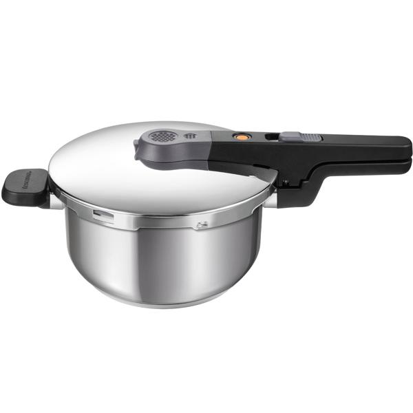 Hochwertiger 4L Schnellkochtopf: Edelstahl, Ø 25 cm, mit Sicherheitsventil, für alle Herdarten – zeitsparend und energieeffizient für jeden Haushalt