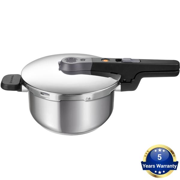 Hochwertiger 4L Schnellkochtopf: Edelstahl, Ø 25 cm, mit Sicherheitsventil, für alle Herdarten – zeitsparend und energieeffizient für jeden Haushalt