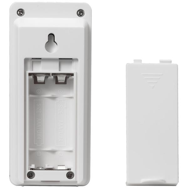 2-in-1 Projektionswecker & Funk-Wetterstation mit USB-Port – Wecker mit Aussensensor, projiziert Uhrzeit in 8 Farben an Wand & Decke