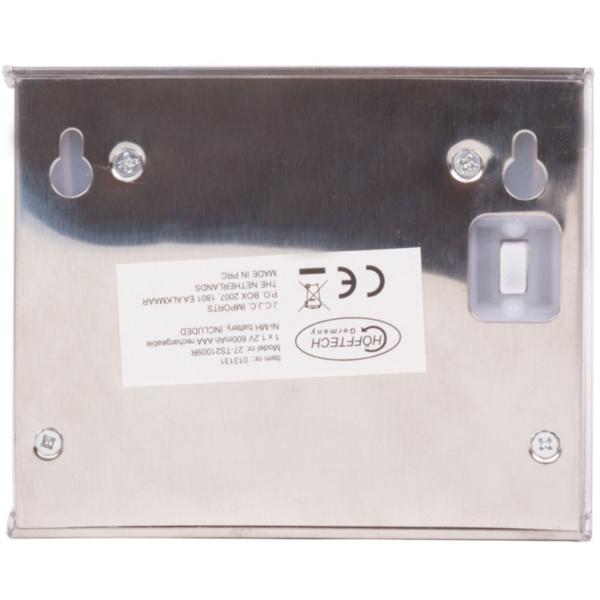 Solar-LED-Aussenwandleuchte aus Edelstahl 8er-Set - Automatische Dämmerungsfunktion, IP44 Spritzwasserschutz - Ideal für Garten, Hauseingang & Treppen