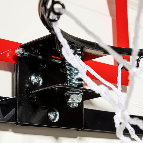 Mini-Basketballkorb - Einhängen an Zimmertür/Hauswand - 45x30 cm Brett - 20 cm Netz - Mit elastischer Federung & Basketball - Ideal für Kinder, Büro