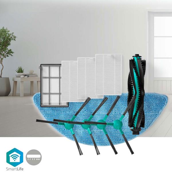 SmartLife Saugroboter Ersatzteile Set CH6859 - Filter, Bürsten, Wischeinheit - Für maximale Leistung & lange Lebensdauer - 3 HEPA (H12)