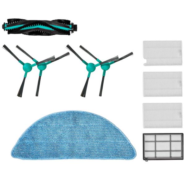 SmartLife Saugroboter Ersatzteile Set CH6859 - Filter, Bürsten, Wischeinheit - Für maximale Leistung & lange Lebensdauer - 3 HEPA (H12)