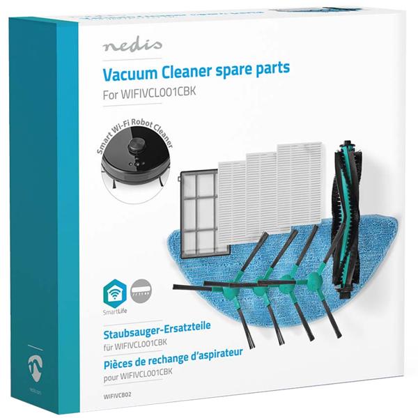 SmartLife Saugroboter Ersatzteile Set CH6859 - Filter, Bürsten, Wischeinheit - Für maximale Leistung & lange Lebensdauer - 3 HEPA (H12)