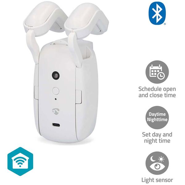 Smarter Vorhangmotor für Stangenschiene: App & Bluetooth, SmartLife – Vorhangöffner mit automatischer Vorhangbewegung per Smartphone