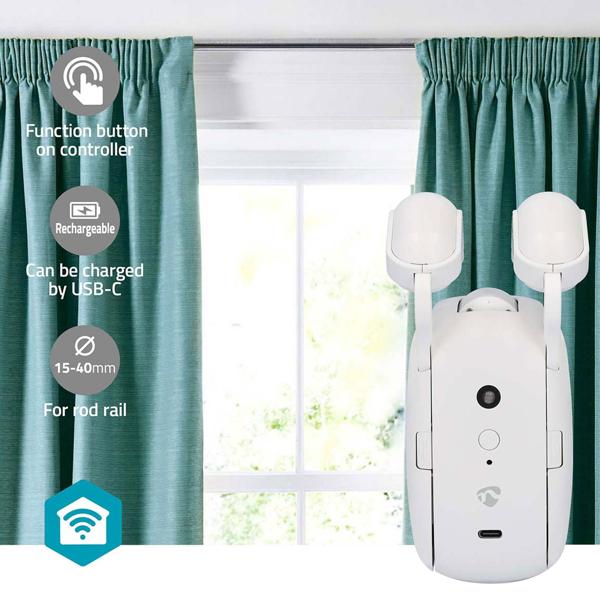 Smarter Vorhangmotor für Stangenschiene: App & Bluetooth, SmartLife – Vorhangöffner mit automatischer Vorhangbewegung per Smartphone