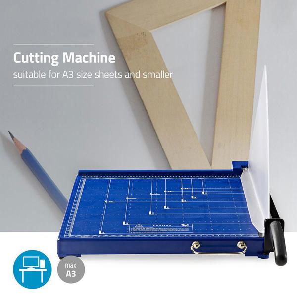 Präzise Papier Schneidemaschine bis DIN A3 – ideal für Papier, Fotos & Visitenkarten, scharfe Klinge, rutschfeste Basis, exakte Schnitte für Büro & Hobby