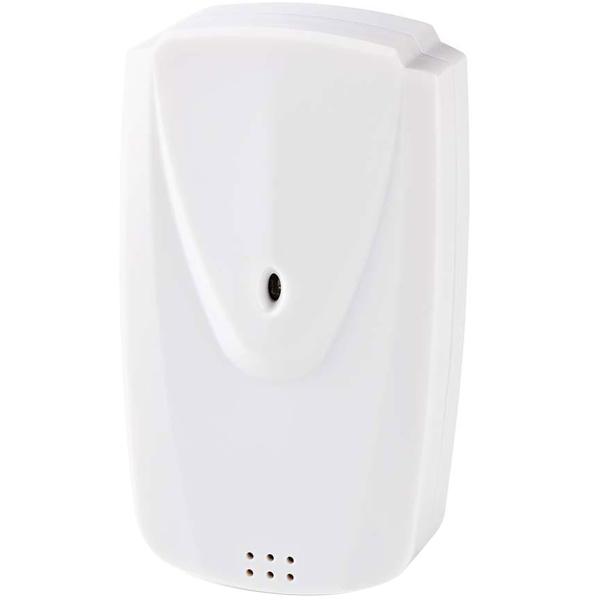 Funk Wetterstation - Innen-/Aussentemperatur/Luftfeuchtigkeit - 433 MHz Aussensensor, Wecker, LCD-Display, schwarz/silber, batteriebetrieben