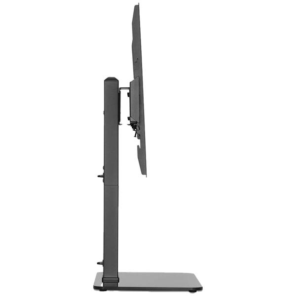 TV-Ständer für 37-70 Zoll Fernseher – schwenkbar & drehbar, stabiler Standfuss aus Glas, höhenverstellbar, modernes Design für jedes Wohnzimmer