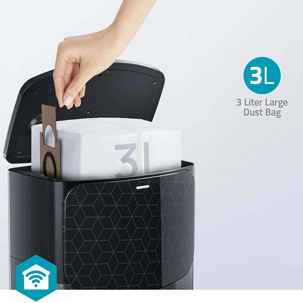 Saugroboter mit Wischfunktion, SmartLife App-Steuerung, Ladestation, Laser-Navigation, für Hartböden (Laminat, Parkett, Fliesen), Teppiche, Haare