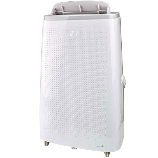 Mobile leistungsstarke Klimaanlage, Exzellente Kühlleistung 16.000 BTU, mit Entfeuchter, App-Steuerung, Energieklasse A, weiss