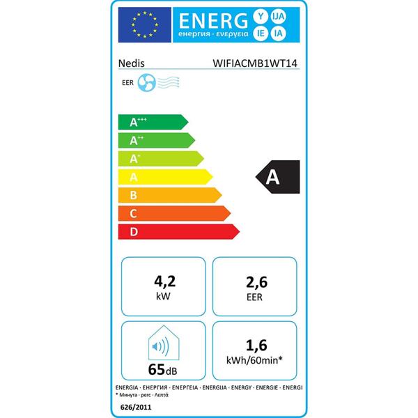 Mobile 14.000 BTU Klimaanlage - weiss, Top Kühlung & Entfeuchtung mit App-Steuerung - Leistungsstark und flexibel auf Rollen
