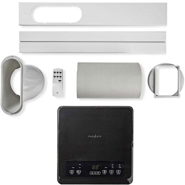 Mobile 3 in 1 Klimaanlage (Kühlen, Belüften, Entfeuchten), App-Steuerung, 9.000 BTU, Timer, LCD Display, weiss