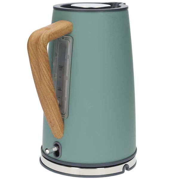 Edler Design-Wasserkocher in Mintgrün - 1.7 Liter, 2200 Watt, Edelstahl mit Soft-Touch-Oberfläche – 360° drehbar & ein Blickfang in jeder Küche