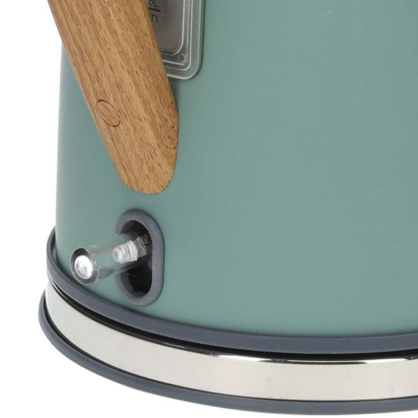 Edler Design-Wasserkocher in Mintgrün - 1.7 Liter, 2200 Watt, Edelstahl mit Soft-Touch-Oberfläche – 360° drehbar & ein Blickfang in jeder Küche