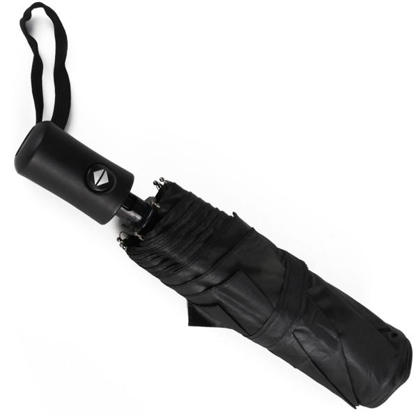 Kompakter Automatik-Regenschirm, schwarz, Ø 95cm – Einhand-Bedienung per Druckknopf, zuverlässiger Wetterschutz 