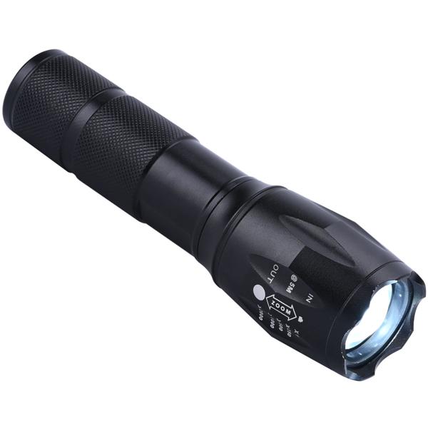 2er-Set LED-Taschenlampe & Powerbank - Spritzwassergeschützt IP44, 260 lm, 1.800 mAh Li-Ion-Akku - Outdoor, Notfall & Home Workout