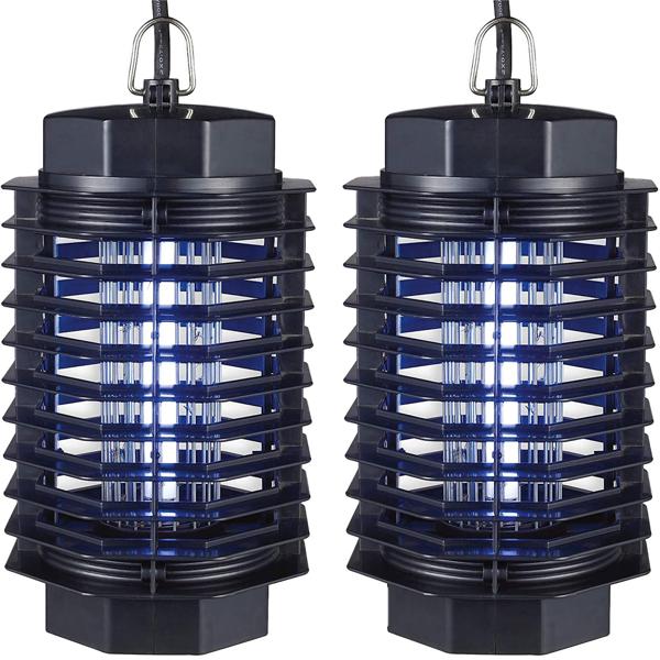 2er-Set UV-Insektenfalle, elektrische Fliegenlampe, Steckdose, bis 50m². Leistungsstarker Insektenvernichter, hygienisch & sicher für Wohnräume