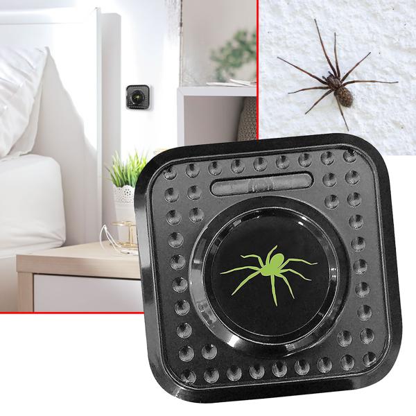 Spinnenabwehr mit Ultraschall-Signal - Insektenfrei umweltfreundlich, Wechselfrequenz, ohne Gewöhnungseffekt bei den Spinnen