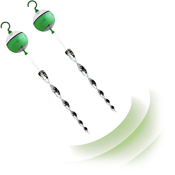 2er-Set Ultraschall-Vogelvertreiber (je 50m²): Effektiver Vogelschreck zum Aufhängen für zuverlässige Vogelabwehr im Aussenbereich