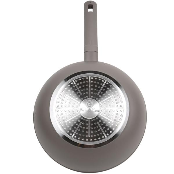 Design Wokpfanne, 28cm, taupe: Antihaft, robust & stilvoll kochen, für gesundes & aromatisches Braten