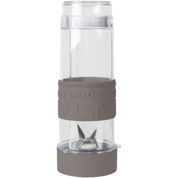 Eleganter Design-Standmixer, Edelstahl, matt-taupe, 300 Watt, mit 570ml To-Go-Becher, für Smoothies & Shakes unterwegs