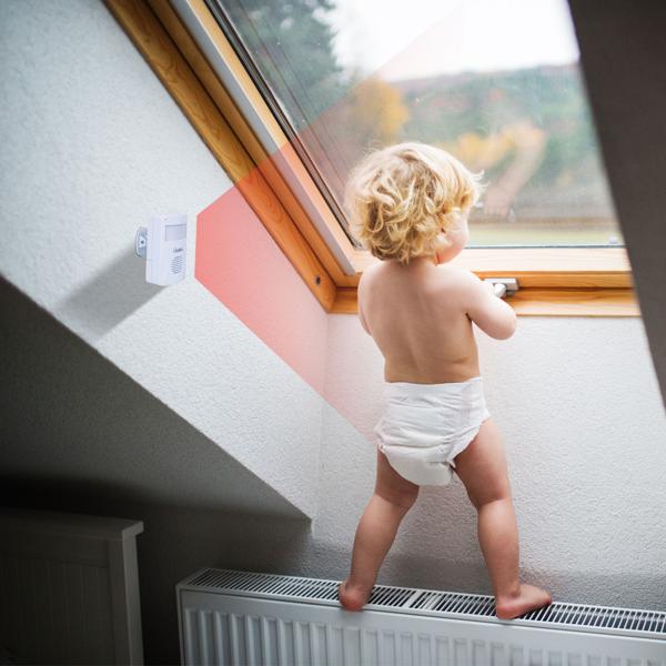 2er-Set Kabelloser Funk-Bewegungsmelder mit Klingel, PIR-Sensor, 8m Reichweite. Batteriebetriebener Durchgangsmelder mit Empfänger, einfach installiert