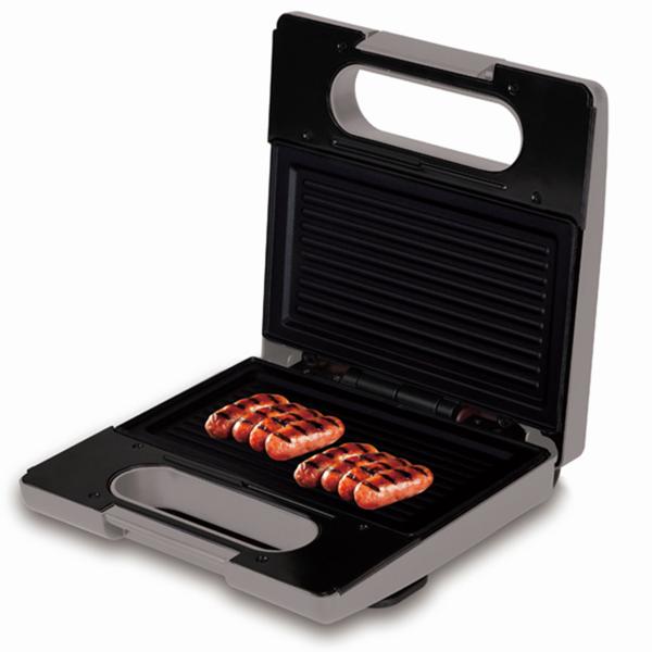 3in1 Sandwichmaker, Waffeleisen & Grill (780W) - Design-Küchenhelfer im trendigen taupe, antihaftbeschichtet - Perfekt für schnelle & leckere Snacks