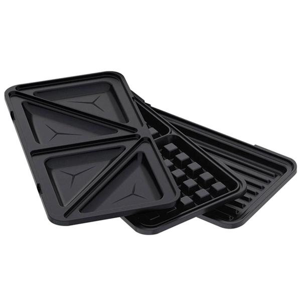 3in1 Sandwichmaker, Waffeleisen & Grill (780W) - Design-Küchenhelfer im trendigen taupe, antihaftbeschichtet - Perfekt für schnelle & leckere Snacks