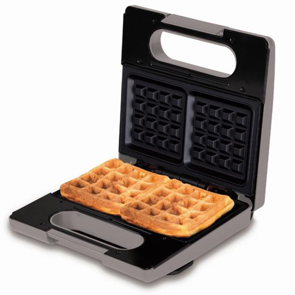 3in1 Sandwichmaker, Waffeleisen & Grill (780W) - Design-Küchenhelfer im trendigen taupe, antihaftbeschichtet - Perfekt für schnelle & leckere Snacks