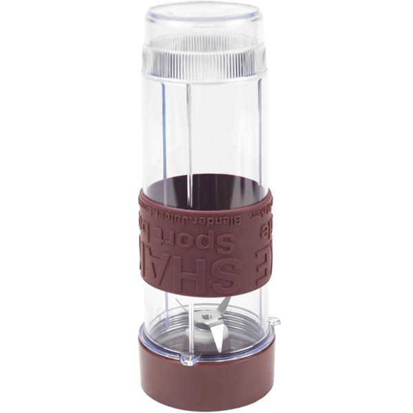 Eleganter Design-Standmixer, Edelstahl, matt-bordeaux, 300 Watt, mit 570ml To-Go-Becher, für Smoothies & Shakes unterwegs