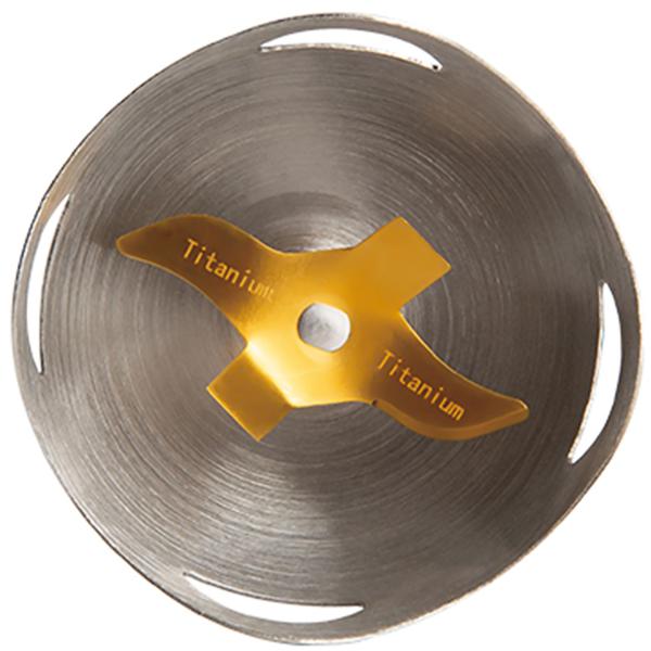 Eleganter 800W Stabmixer: Design-Highlight in bordeaux-rosegold aus robustem Edelstahl für kraftvolles Mixen von Smoothies, Suppen, Saucen