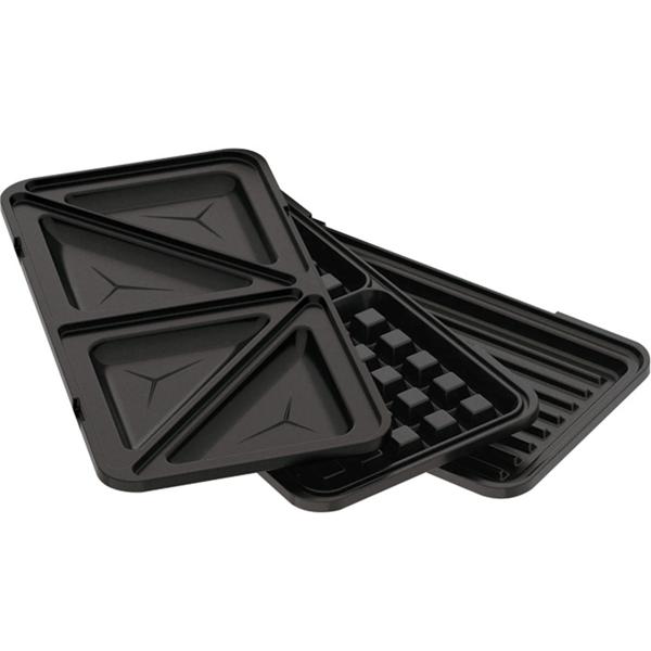 3in1 Sandwichmaker, Waffeleisen & Grill (780W) - Design-Küchenhelfer im trendigen bordeaux, antihaftbeschichtet - Perfekt für schnelle & leckere Snacks