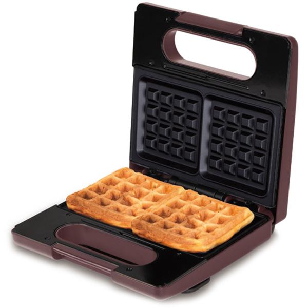 3in1 Sandwichmaker, Waffeleisen & Grill (780W) - Design-Küchenhelfer im trendigen bordeaux, antihaftbeschichtet - Perfekt für schnelle & leckere Snacks