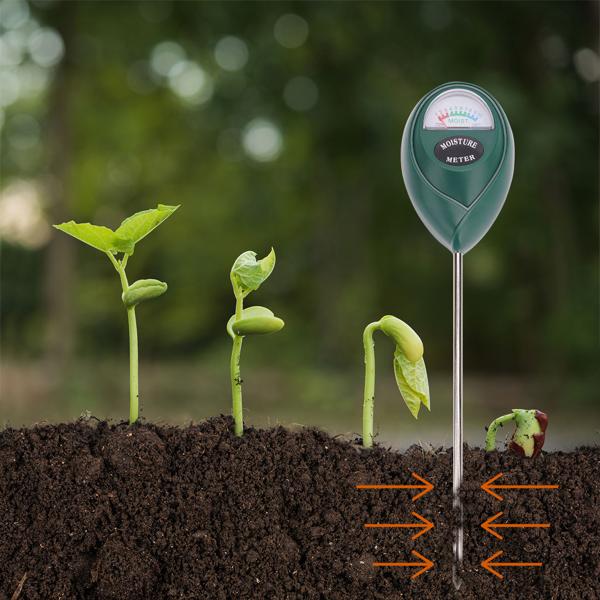 9er-Set Feuchtigkeitsmessgerät für Pflanzenböden, Feuchtigkeitssensor / Hygrometer Pflanzenerde, zeigt präzise die Feuchtigkeit im Boden an