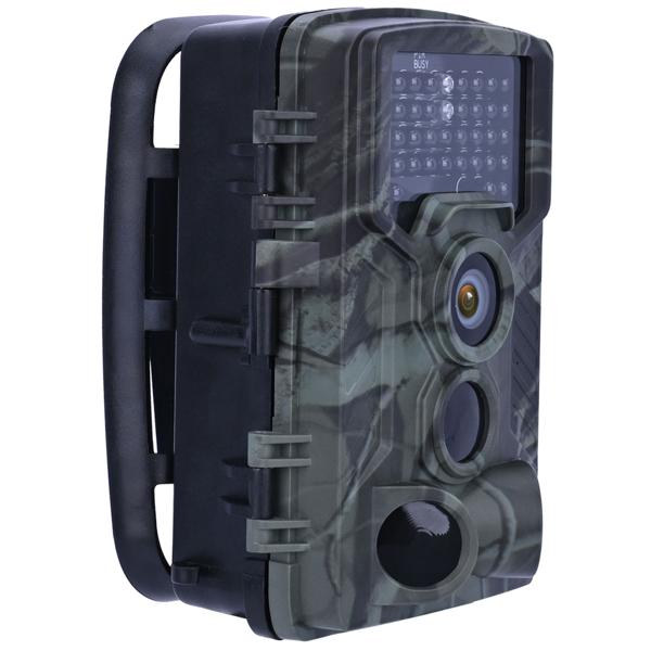 Full-HD-Wildkamera 24 MP mit 3 Bewegungssensoren – Nachtsicht, Serienbild- & Zeitraffer-Funktion, Farbdisplay, wetterfest, ideal zur Tierbeobachtung