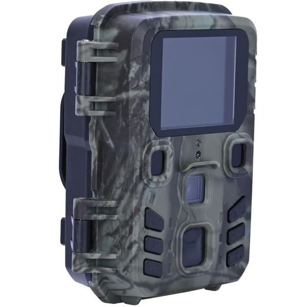 Kompakte Wildkamera, Full HD, PIR Bewegungssensor, Nachtsicht mit IR LEDs, IPX5, 180g leicht, Farbdisplay, für eine diskrete Tierbeobachtung