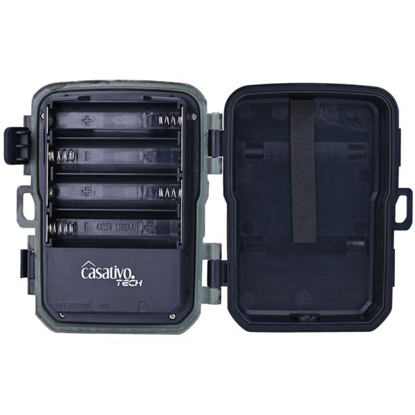 Kompakte Wildkamera, Full HD, PIR Bewegungssensor, Nachtsicht mit IR LEDs, IPX5, 180g leicht, Farbdisplay, für eine diskrete Tierbeobachtung