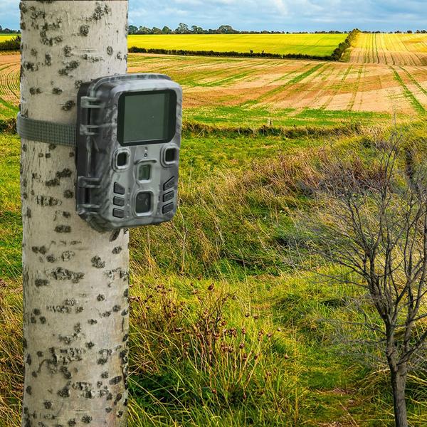 Kompakte Wildkamera, Full HD, PIR Bewegungssensor, Nachtsicht mit IR LEDs, IPX5, 180g leicht, Farbdisplay, für eine diskrete Tierbeobachtung