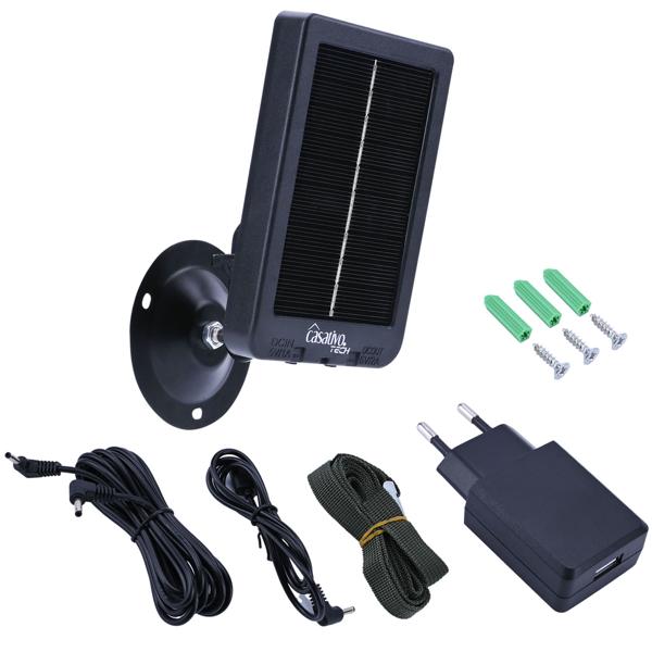 4K-UHD-Wildkamera inkl. Solar Panel im Spar Pack, Nachtsicht, WLAN, PIR, IP65, 3000 mAh, Kein Aufladen mehr notwendig