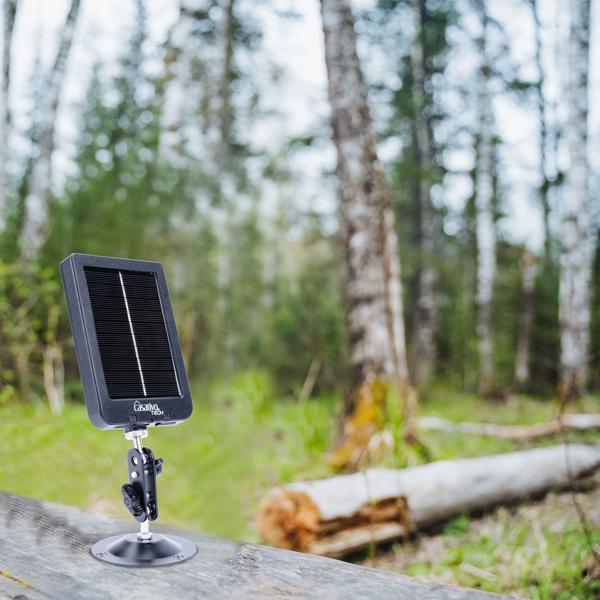 4K-UHD-Wildkamera inkl. Solar Panel im Spar Pack, Nachtsicht, WLAN, PIR, IP65, 3000 mAh, Kein Aufladen mehr notwendig