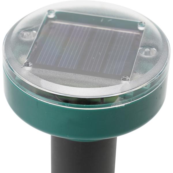 4er Set Maulwurf- und Wühlmaus-Vertreiber, Erdspiesse, solarbetrieben, bis 2.800 m², IP44, umweltschonend, ohne Chemie, schnelle Ergebnisse