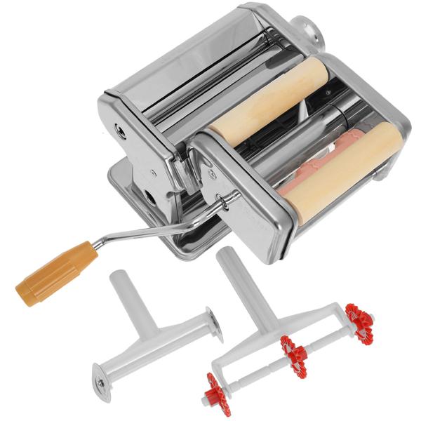 Massive Pastamaschine, 2,5kg, mit Nudeleinsätzen, 15cm – Für handgemachte Spaghetti, Lasagne & Ravioli, stabile Ausführung